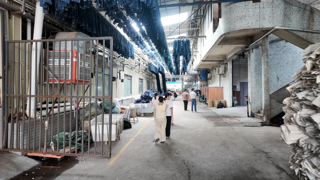 Aerial view of a Bangladesh textile mill